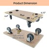 HBFBDRCT Furniture Dolly 4 Wheels, Furniture Movers, 2 Packs 2200