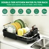 Dish Drying Rack for Kitchen Counter,Expandable 15-22.4 in,Dish Drainer