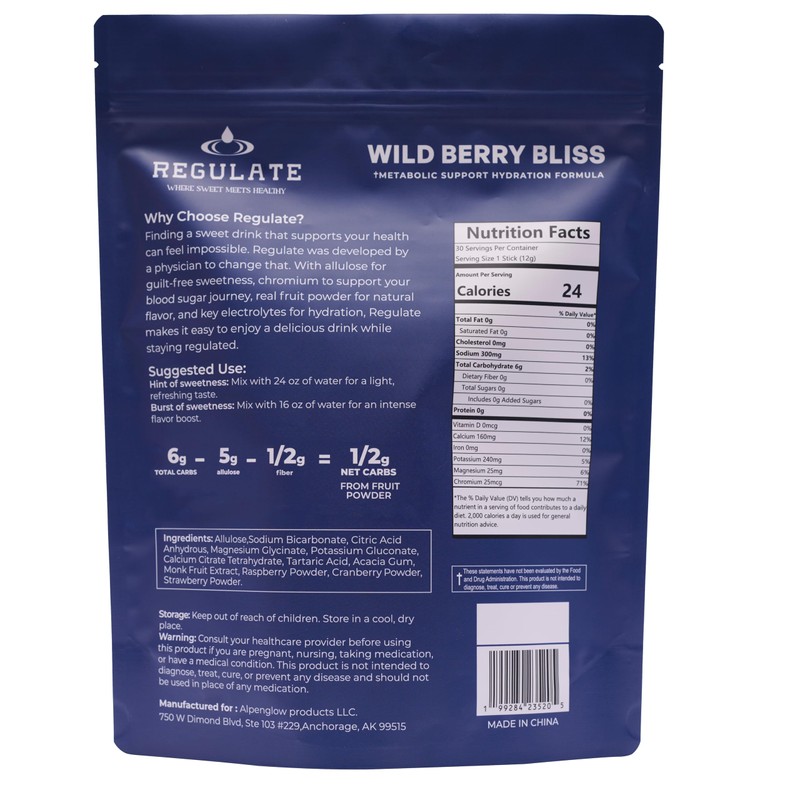 Regulate – Wild Berry Bliss Electrolyte Drink Mix | 30