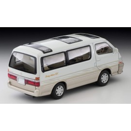 Tomytec Tomica Limited Vintage Neo 1/64 LV-N216a Toyota Hiace Wagon Living Saloon EX 2002 White/Beige Finished Product 312468