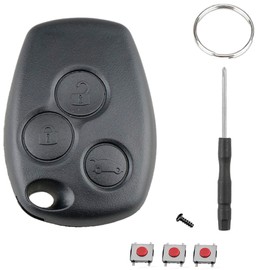 3 Tasten Opel Vivaro Schlüsselanhänger Ersatz für Renaul-t Clio Schlüsselgehäuse für Renaul-t Modus Twingo Scenic Kangoo Dacia Laguna Megane Schlüsselabdeckung passend für VA2 Klinge (ohne Klinge)