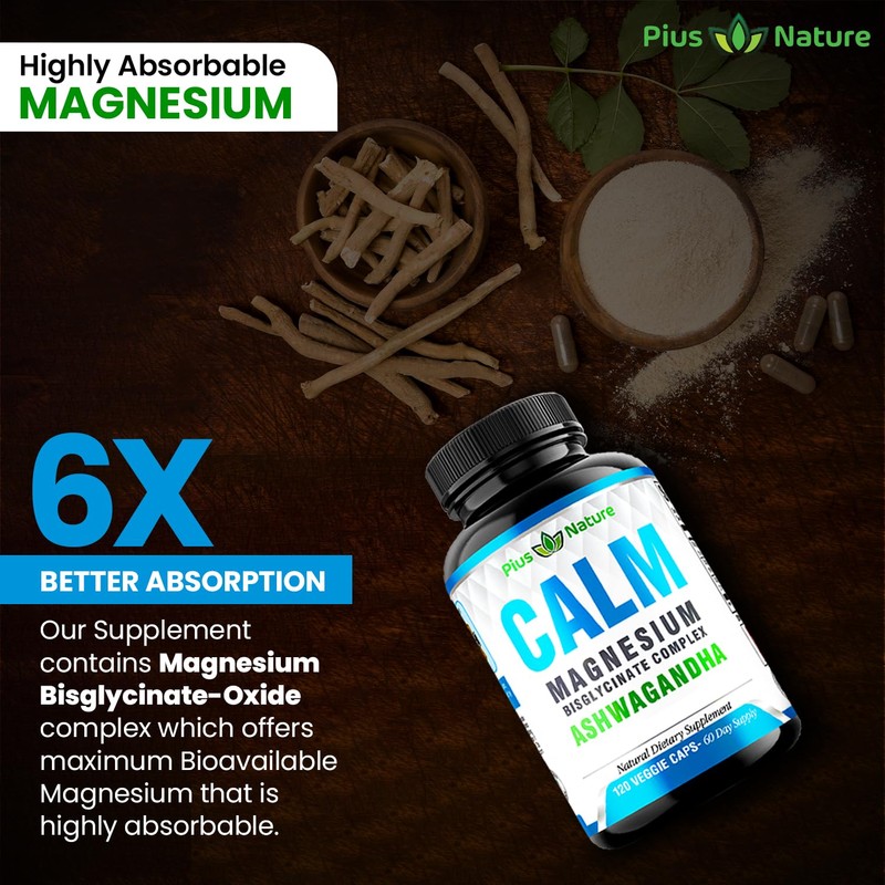 Calm - Magnesium Glycinate with Ashwagandha Root Extract
