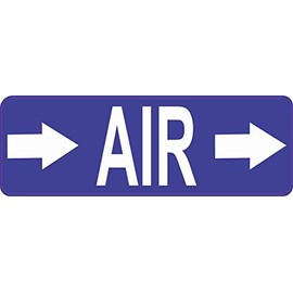 StickerTalk Right Arrows Air Pipe Marker Magnet, 6 inches by 2 inches