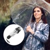 VALICLUD Portable Sun and Umbrella, Transparent Foldable Umbrella, Windproof Compact