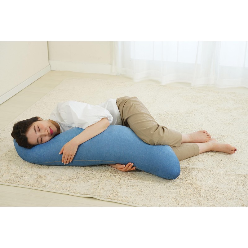 Kinshi Hugging Pillow Beaded Cushion Cover, 45.3 x 7.9 inches