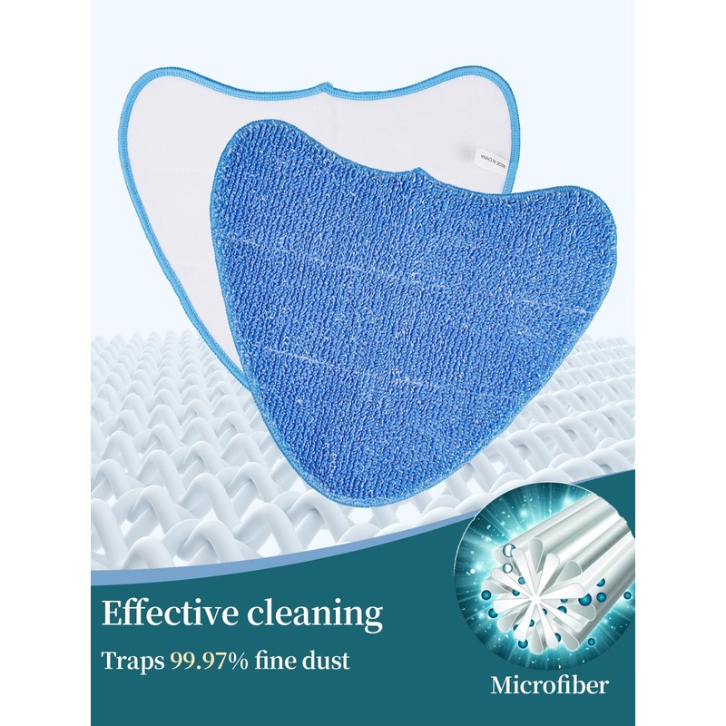 XIANGBIN 3Pack Microfiber Steam Mop Pads Replacement, Compatible with Vax