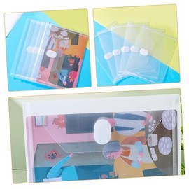 Uonlytech 10piezas Pzs Sobres De Plástico Transparente Con Cierre Carpetas Organizadoras Para Documentos Receipts Oficina Escuela