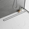 Neodrain 36-Inch Black Linear Shower Drain with Removable Tile Insert