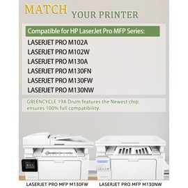 19A Compatible Replacement for HP 19A Imaging Drum CF219A Drum Unit use for LaserJet Pro M130fw M130nw M130fn M130a M102w M102a Printer (not Toner, 2-Pack)