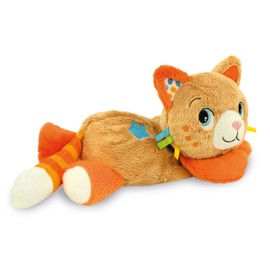Clementoni 17771 Soft Plush Kitty Calming Bed Time Interactive Cat Toy with Lights, Sounds Purring & Sweet Melodies for Babies (0+ Months)
