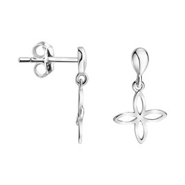 SOFIA MILANI - Women's Earrings 925 Silver - Flower Earrings, Sterling Silver, No Gemstone