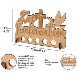 doerfeell Confirmation Money Gift - Gifts for Communion & Christening in Wood | For Men and Women (Confirmation)