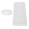 Keyboard Mouse Combo 2.4G Wireless Round Keycaps Ergonomic Design Silent