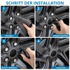AUTOUTLET 24pcs Wheel Nut Caps 17 mm, Wheel Bolts Wheel
