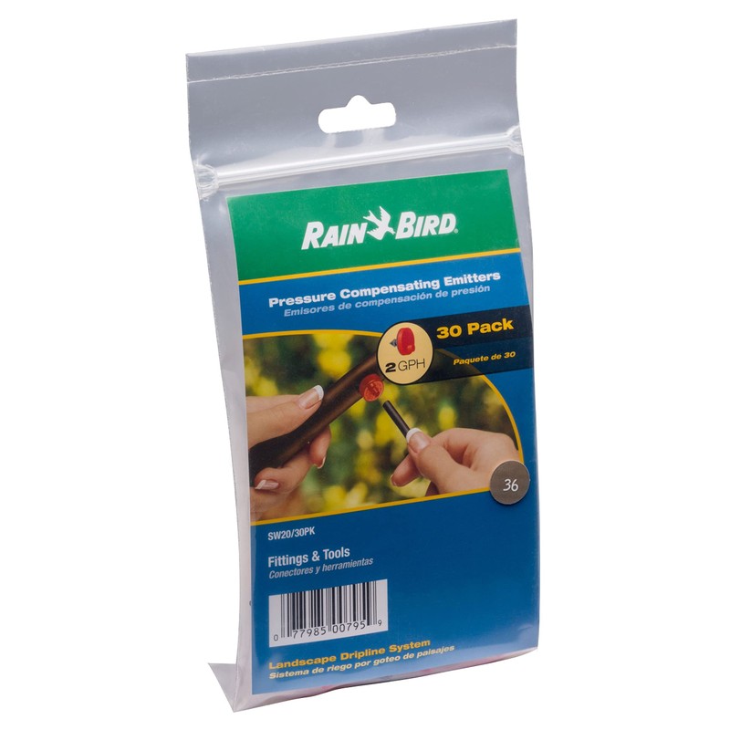 Rain Bird SW20-30PS Drip Irrigation Spot Watering Dripper/Emitter, 2 Gallon