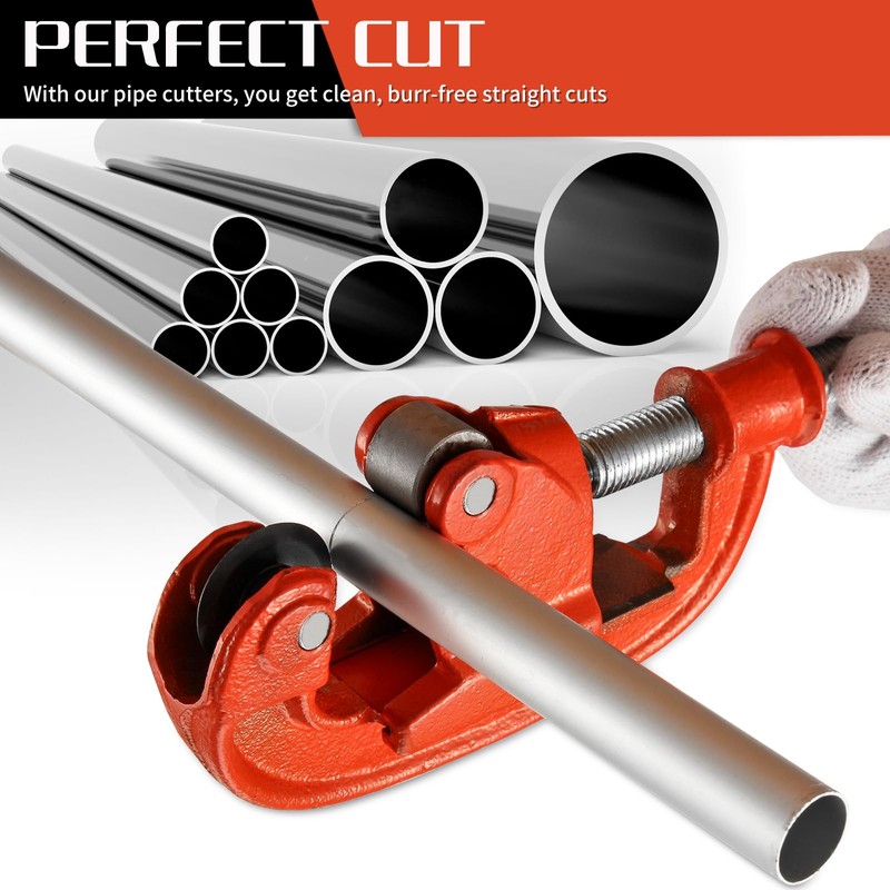 GQGP Pipe Cutter Tool 1/8-2", Heavy-duty Tubing Cutter Speed Cutting