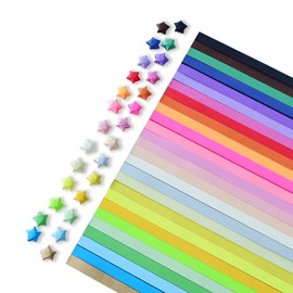 Bojueshaw 27Color Quilling Paper Kit,1030pcs Stars Paper Strips,Origami Starter Set for Kids Arts DIY Craft Projects Card Design