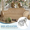 sourcing map 25 Pcs Crystal Upholstery Tacks 25mm Diamond Upholstery