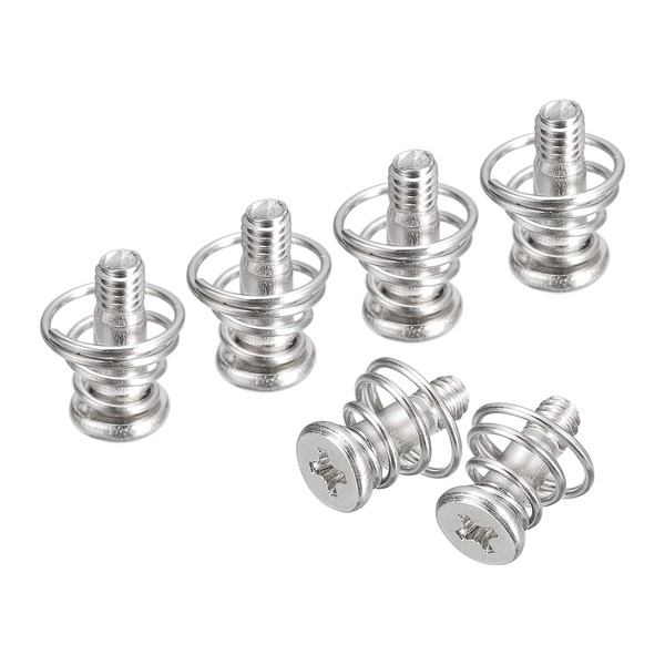 uxcell Spring Screws, 20pcs M2.5x9mm 7mm Spring OD GPU Graphics