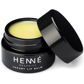 Henné Organics Luxury Lip Balm - USDA Certified Organic All Natural Unscented Mild - Ideal For Sensitive Lips 0.35 ounces TUB