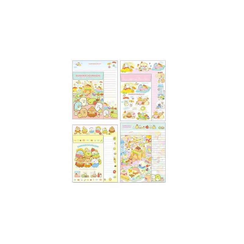 Sumikko Gurashi Letter Set LH77101 Welcome! Tabemono Okoku Stationery Letter