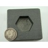 2 oz Hexagon Gold Bar High Density Graphite Mold 1