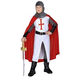Children's Crusader Child 128cm Costume for Medieval Knight Fancy Dress