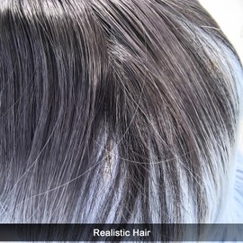 Maripabon Mermaid Wig Ombre Blue Wig for Women Mixed Black and Blue Long Wavy Middle Part Wig, 29.5 Inch Colorful Wigs Heat Resistant Synthetic Wigs for Daily Cosplay Party