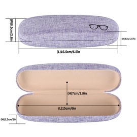 Pack of 4 Glasses Case Hard Case Glasses Case Hard Case Box Portable Glasses Case Sunglasses Case Hard Glasses Case for Women Men Glasses Sunglasses 4 Colours, multicoloured