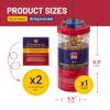 Long Jar Reusable Fly Trap with Attractant Baits