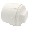 Sewer Cleanout Cap with Plug Pipe Fitting, 4 Inch PVC
