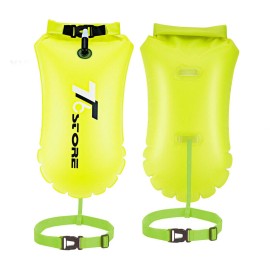 T6 2Pcs 15L Swim Buoy Dry Bag Open Water Safety Swim Float for Swimming Kayaking