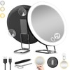 saiggnyy 6" 30X Magnifying Mirror with Light Suction Cup,Led Close