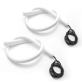 Xotic Tech 2X Flexible LED Light Driving Stripe Light Compatible with Honda Accord 2013-2015 Sedan Inside 47cm 70-SMD White