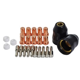 RIVERWELD Thermal Dynamics Plasma Electrodes 9-6506 Tips Nozzles 9-6500 Shroud Shield Cups 9-6003 Ring Swirl 9-6507 for PCH25 38 PCH M-28 PCH M-35 Plasma Cutter Torch 25pcs