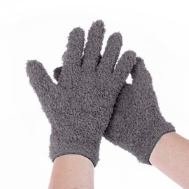 JNNJ 1 Pair of Car Wash Gloves Finger, Absorbent Car Wash Glove, Car Wash Glove Made of Ultra Soft Microfibre, for Car Wash, Window Cleaning (Grey)