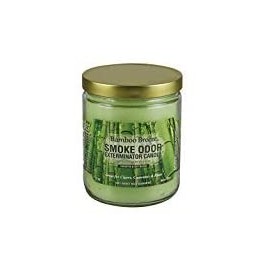 Smoke Odor Exterminator 13 oz Jar Candles Bamboo Breeze, (3) Set of Three Candles.