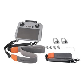 YUULNMOP Neck Strap Compatible with DJI RC/RC2/RC PRO/RC PRO2/RC PLUS/RC PLUS 2 Remote Control, Anti-Stress Soft PU Leather Shoulder Strap, Lanyard with Hook Buckle, Drone Accessories