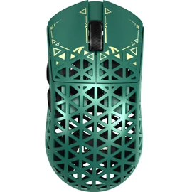 ATTACK SHARK R5Ultra 8K Carbon Fiber Wireless Gaming Mouse with 42000 DPI -PAW3950 MAX Sensor -39g Ultra-Lightweight-Nordic 52840 MCU Chip-Wired/BT/2.4GHz Wirelss Programmable Mouse for PC/Mac (Green)