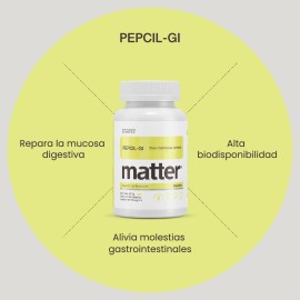 YOU MATTER - Pepcil-GI con Zinc-Carnosina Quelado, Apoyo Digestivo y Gastrointestinal, Alta Absorcin, Suplemento Vegano - 60 Cpsulas Vegetales        