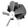 Wall Mounted Fireplace Fan 5 Blade Heat Powered Wood Stove