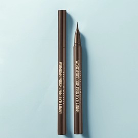 BOM Wonder Proof Pen Eyeliner 0.5g, Wonder Brown, 1 pc. / 비오엠 원더프루프 펜 아이라이너 0.5g, 원더브라운, 1개