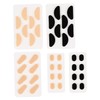 Baluue 20 Sheets Non-slip Eye and Nose Stickers Thin Nosepads