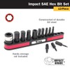 Titan - 13Pc Sae Impact Hex Bit Set (16037)