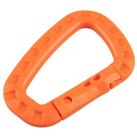 Paracord Planet Tac Link Clip Carabiner – Super Strong Molded Polymer Carabiner – Orange