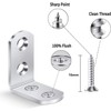 25 Pcs Angle L Bracket Stainless 90 Degree Corner Brace,