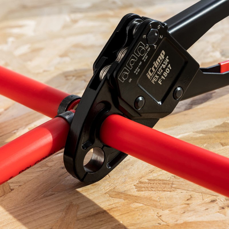 IWISS Combo Angle Head Pex Pipe Plumbing Crimping Tool for