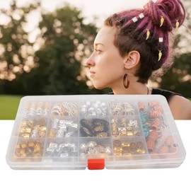 Joyas para el Cabello para Trenzas, Colgante de Rastas DIY Metal Decorativo Vintage Envuelto Puños para el Cabello Adorno para Citas Boda