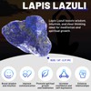 Orientrea Orientrea Raw Lapis Lazuli Rough Crystal with Clear Quartz,
