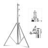 SUPON Stainless Steel Light Stand 110" /2.8m, Spring Cushioned Heavy